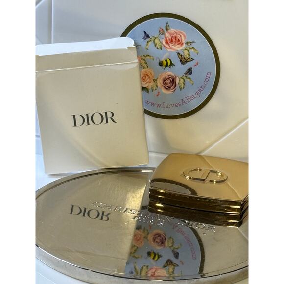 Dior GWP Compact Mirror Double-Sided Mirror - Gold - NEW in BOX - Picture 1 of 6